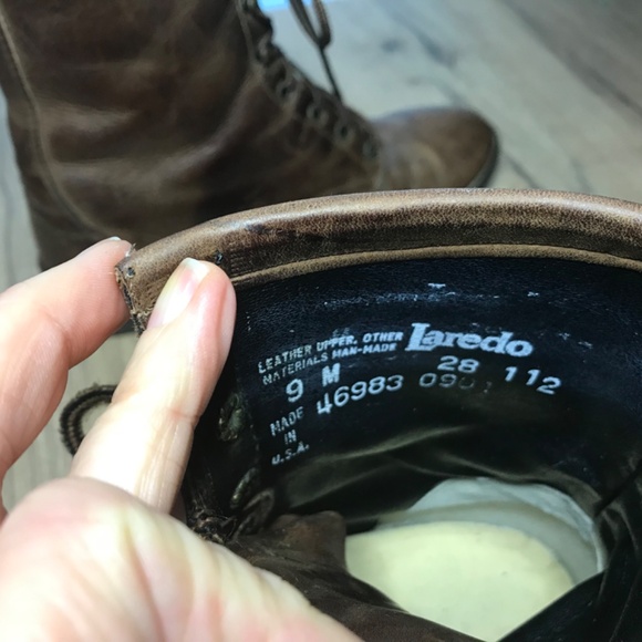 Laredo VTG leather ropers with removable kilts - Woman’s size 9M - Picture 3 of 5